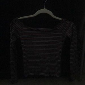 It is a small it has Navy blue, red, white and mustard yellow